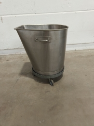 Stainless steel tub on cart
